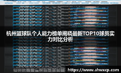 杭州篮球队个人能力榜单揭晓最新TOP10球员实力对比分析